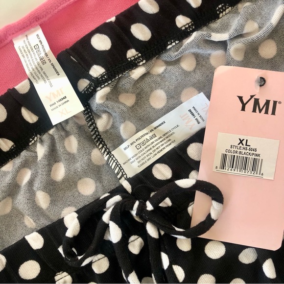 YMI Pink 'But First Mascara' Graphic 2 pc PJs, XL NWT - Picture 5 of 7